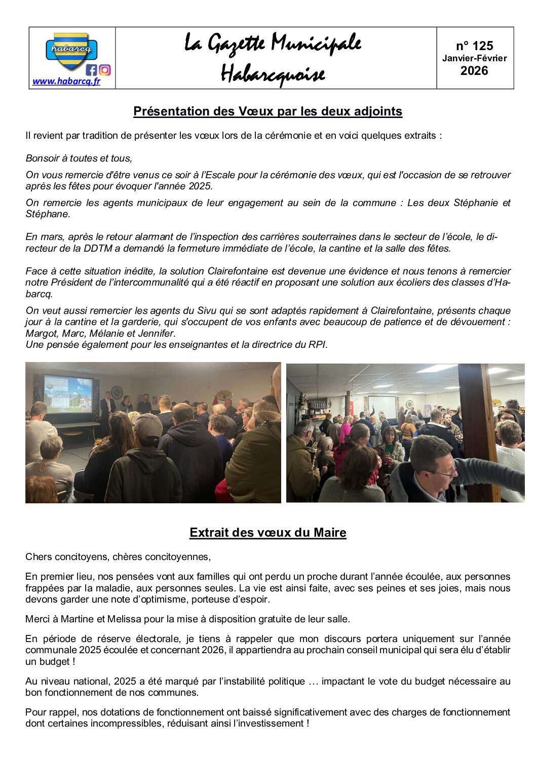 La Gazette Municipale Habarcquoise #125